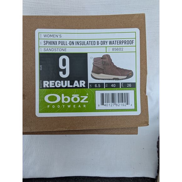Oboz Footwear Womens Sphinx Pull On Insulated Waterproof Winter Boots Sz 9 - Picture 8 of 8